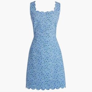 J. Crew Floral Scalloped Dress